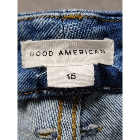 Good American Women's Size 15 Blue High Rise Wide Leg Jeans Classic Denim - Picture 3 of 9